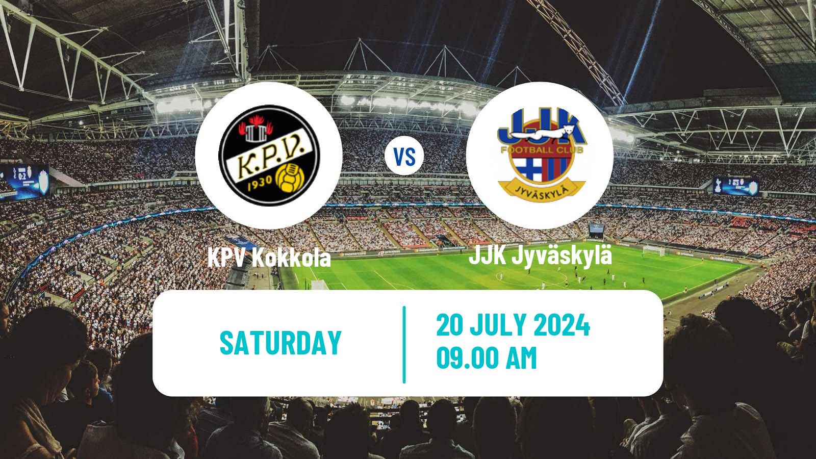 Soccer Finnish Ykkonen KPV Kokkola - JJK Jyväskylä