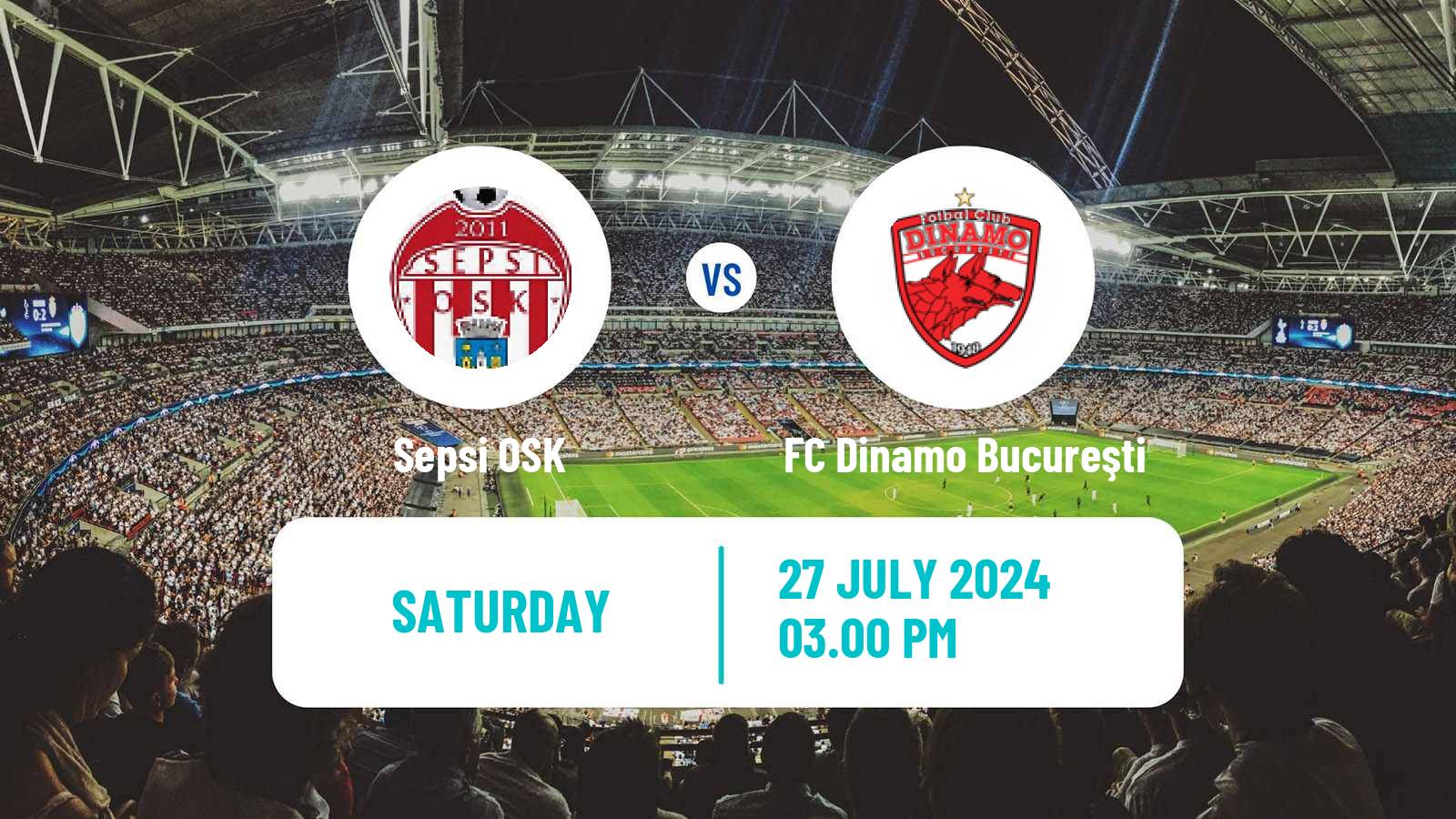 Soccer Romanian Liga 1 Sepsi OSK - FC Dinamo Bucureşti