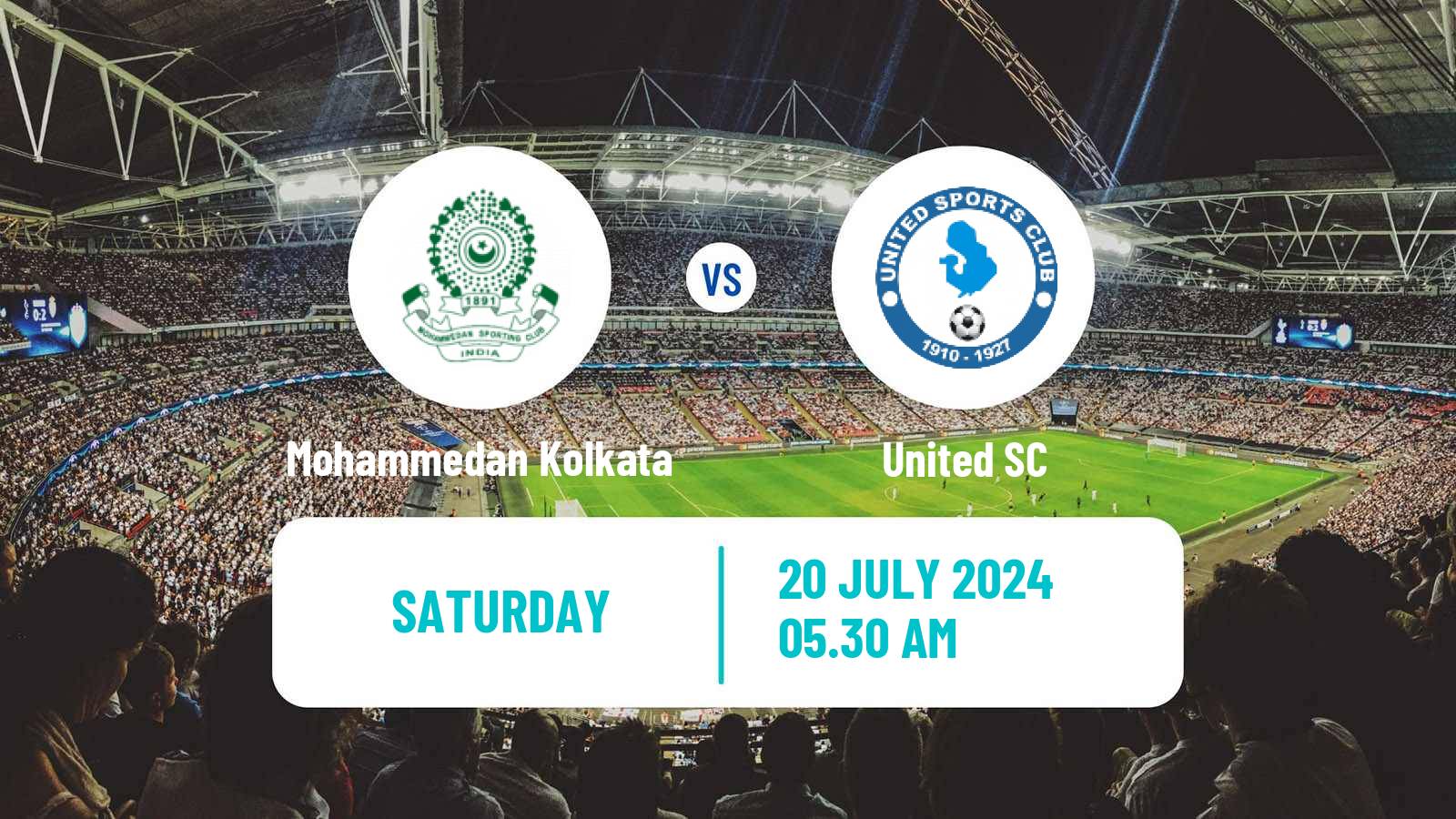 Soccer Calcutta Premier Division Mohammedan Kolkata - United SC