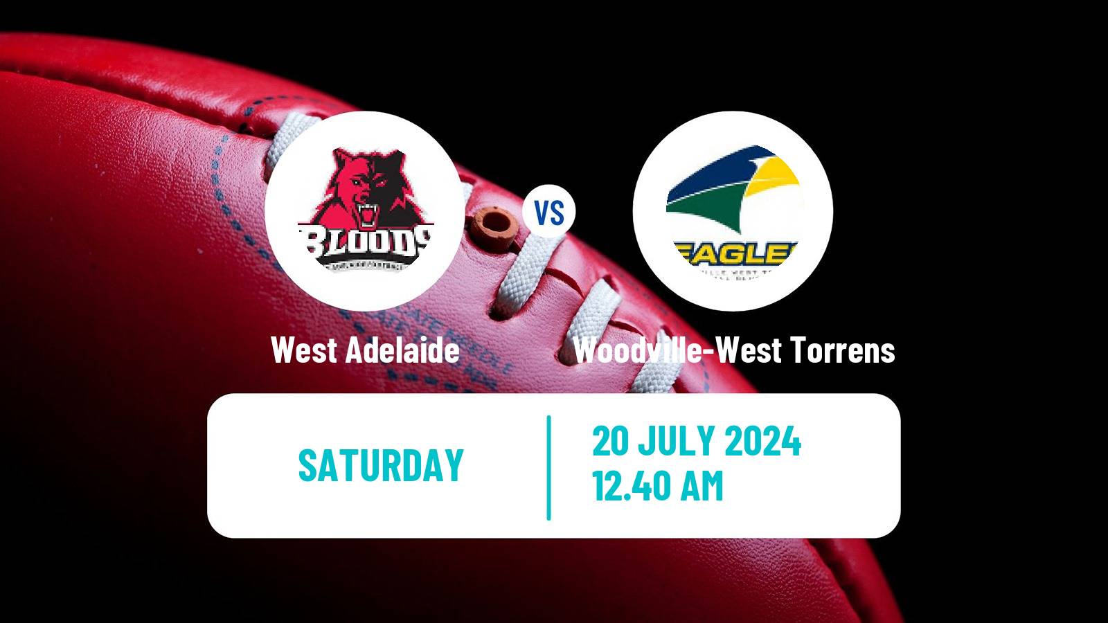 Aussie rules SANFL West Adelaide - Woodville-West Torrens