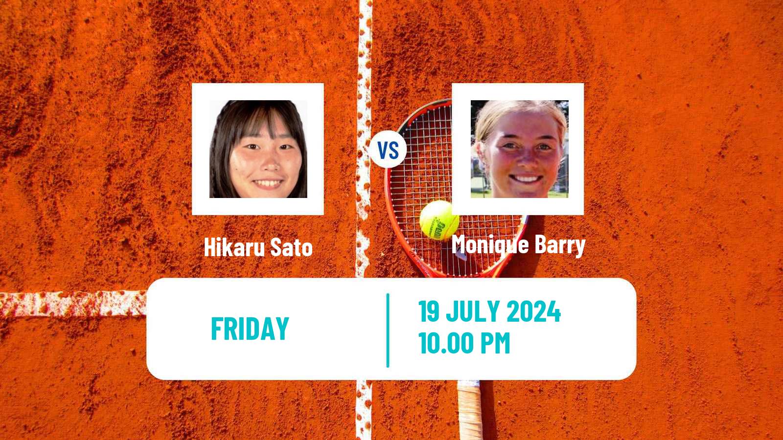 Tennis ITF W15 Nakhon Si Thammarat 4 Women Hikaru Sato - Monique Barry