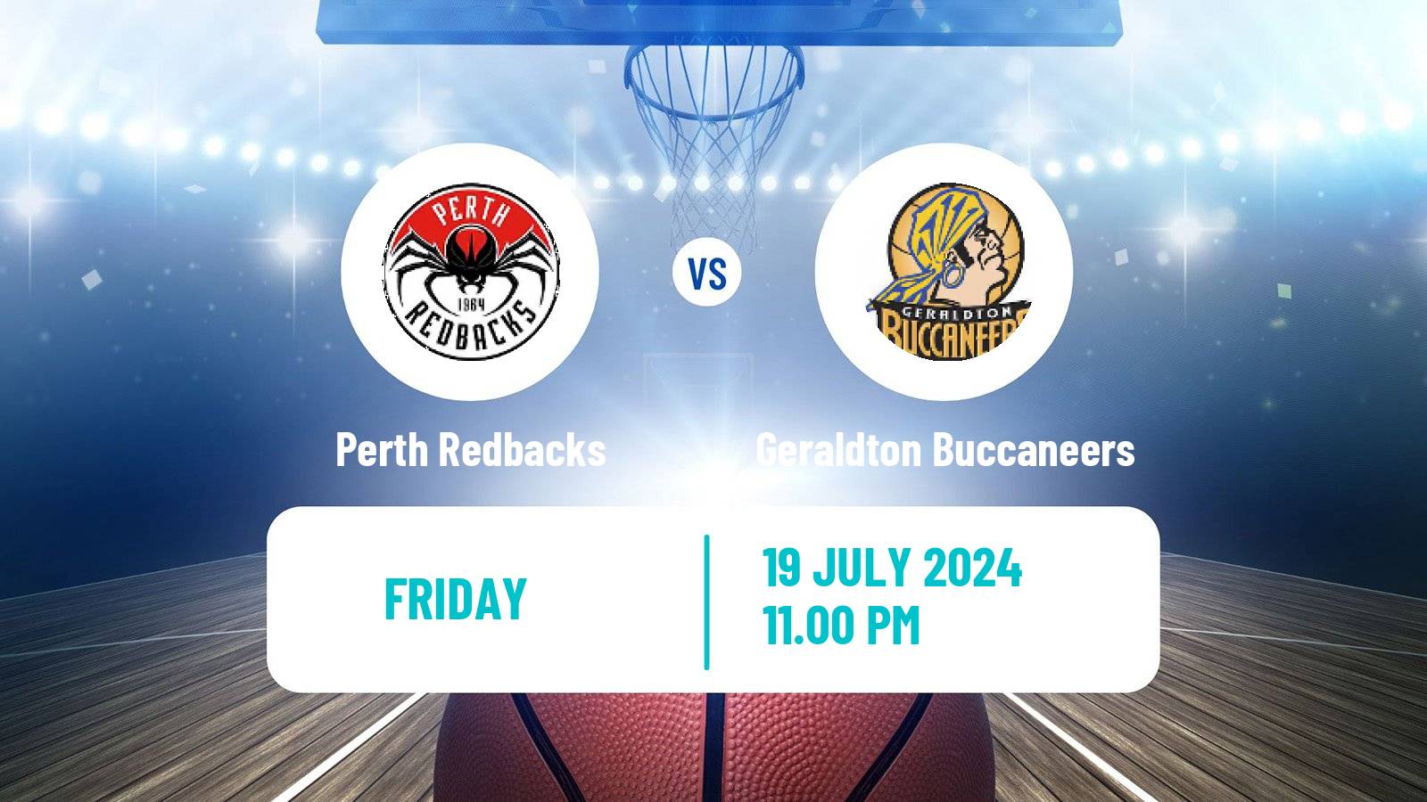 Basketball Australian NBL1 West Perth Redbacks - Geraldton Buccaneers