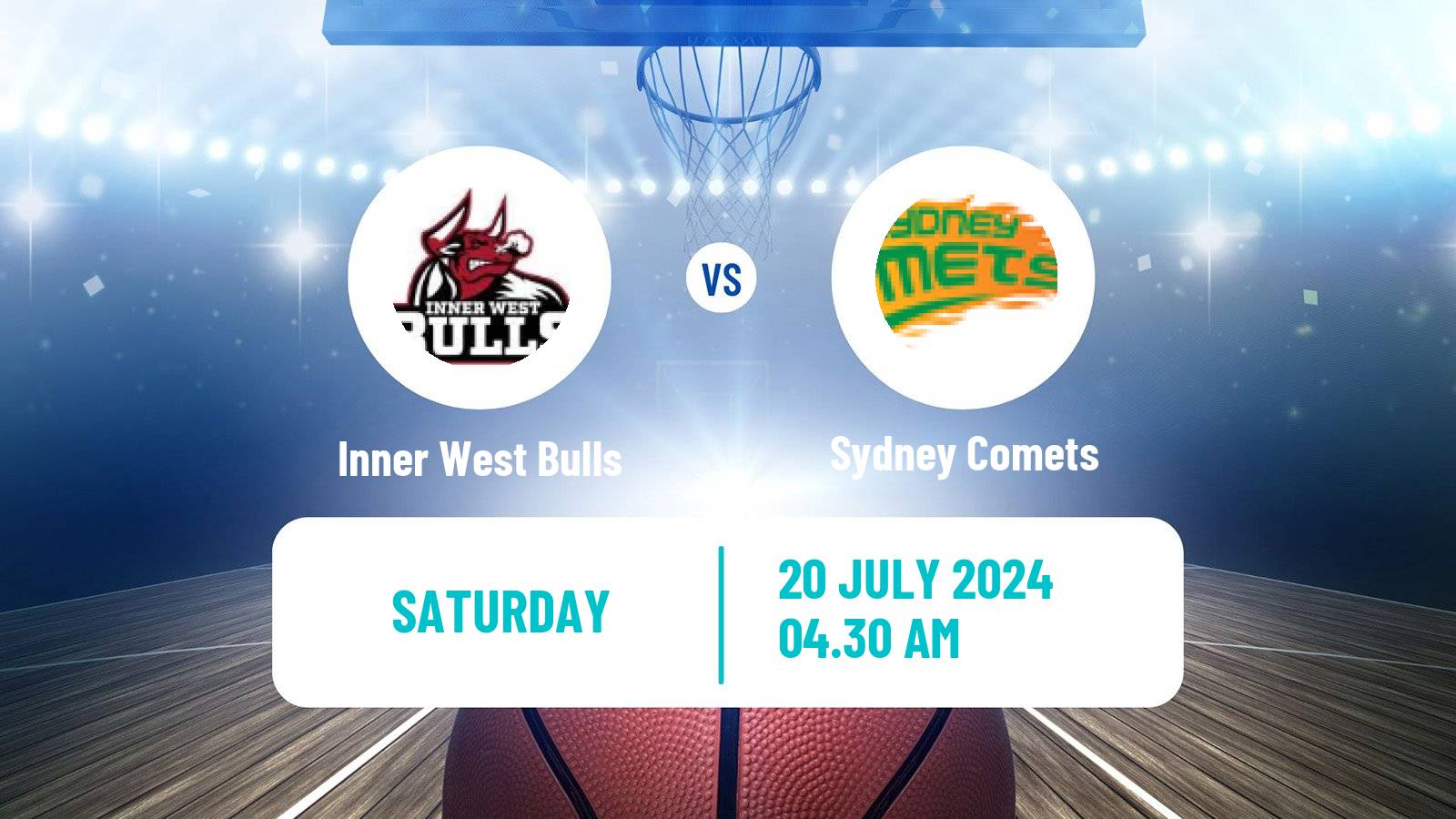 Basketball Australian NBL1 East Inner West Bulls - Sydney Comets