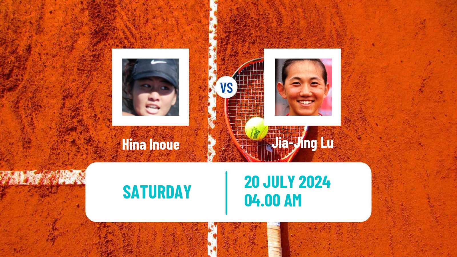 Tennis ITF W35 Tianjin 2 Women Hina Inoue - Jia-Jing Lu