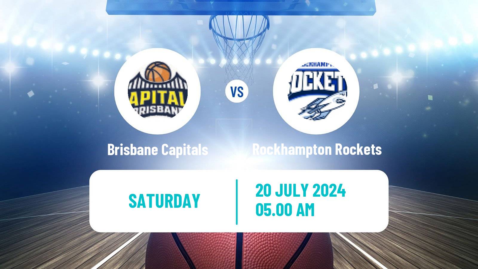 Basketball Australian NBL1 North Brisbane Capitals - Rockhampton Rockets