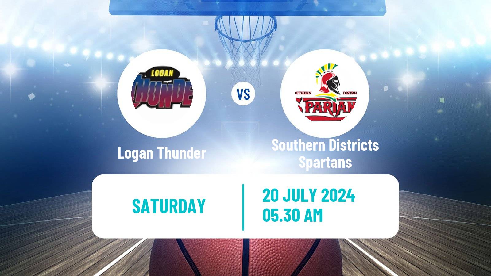 Basketball Australian NBL1 North Logan Thunder - Southern Districts Spartans