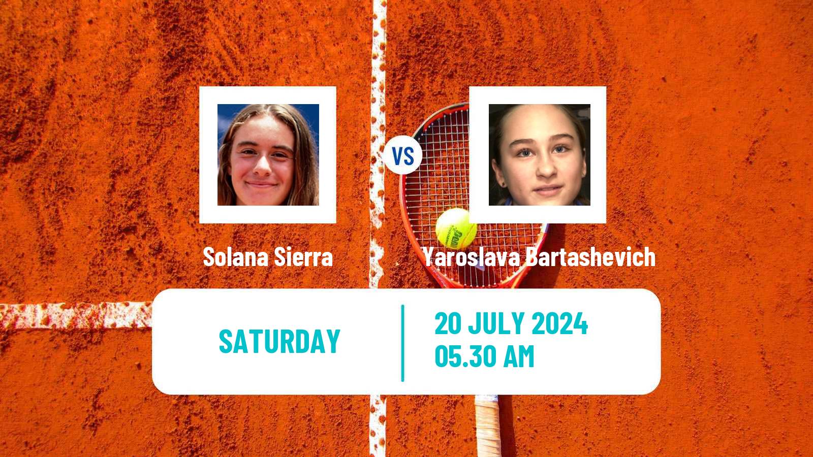 Tennis ITF W35 Torino Women Solana Sierra - Yaroslava Bartashevich