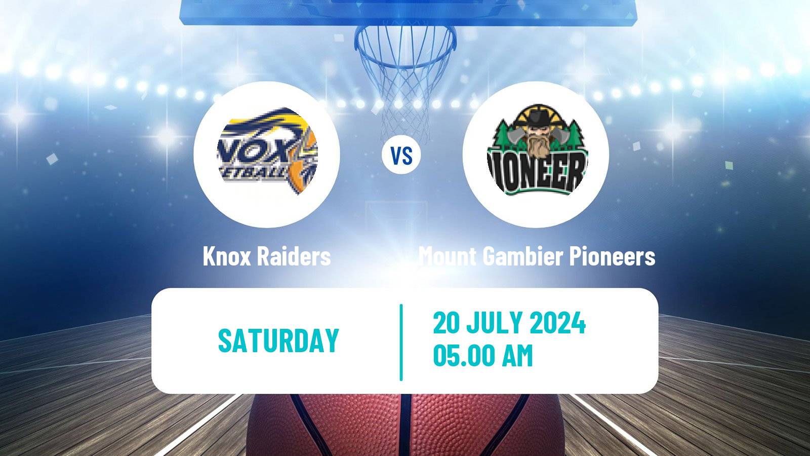 Basketball Australian NBL1 South Women Knox Raiders - Mount Gambier Pioneers