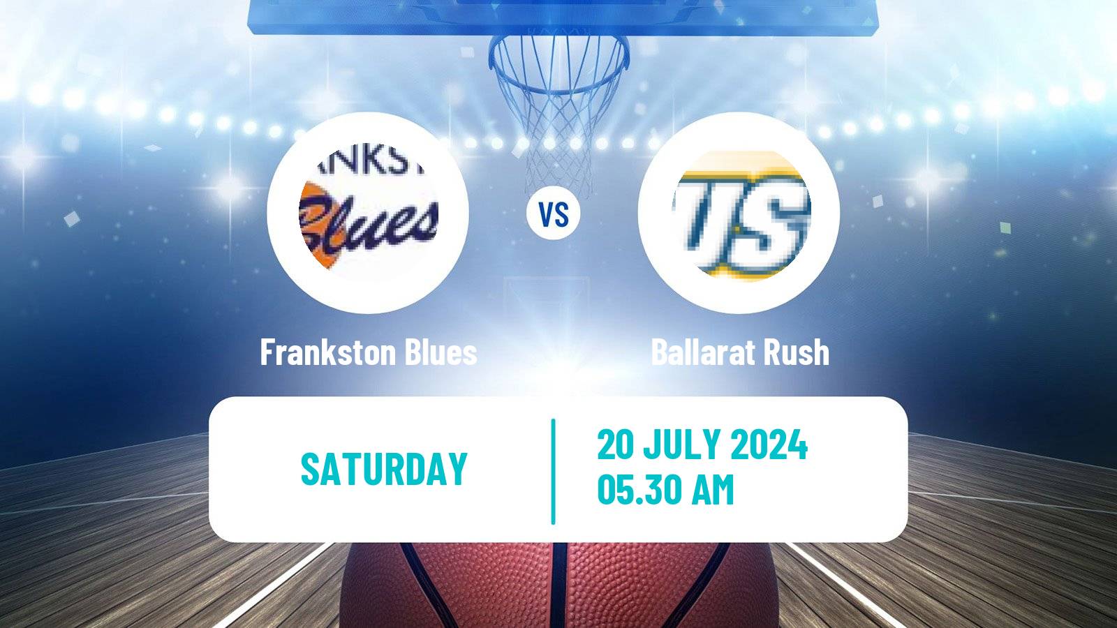 Basketball Australian NBL1 South Frankston Blues - Ballarat Rush