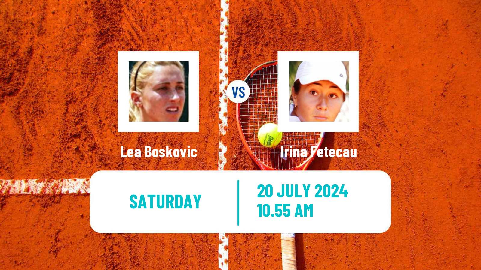 Tennis WTA Iasi Lea Boskovic - Irina Fetecau