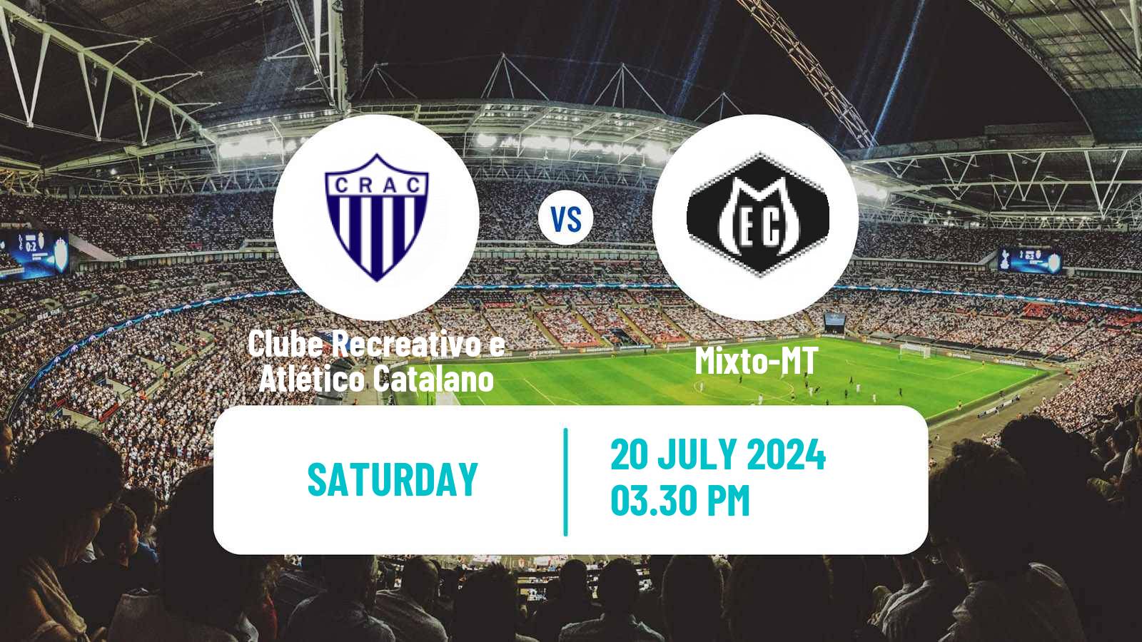 Soccer Brazilian Serie D Clube Recreativo e Atlético Catalano - Mixto