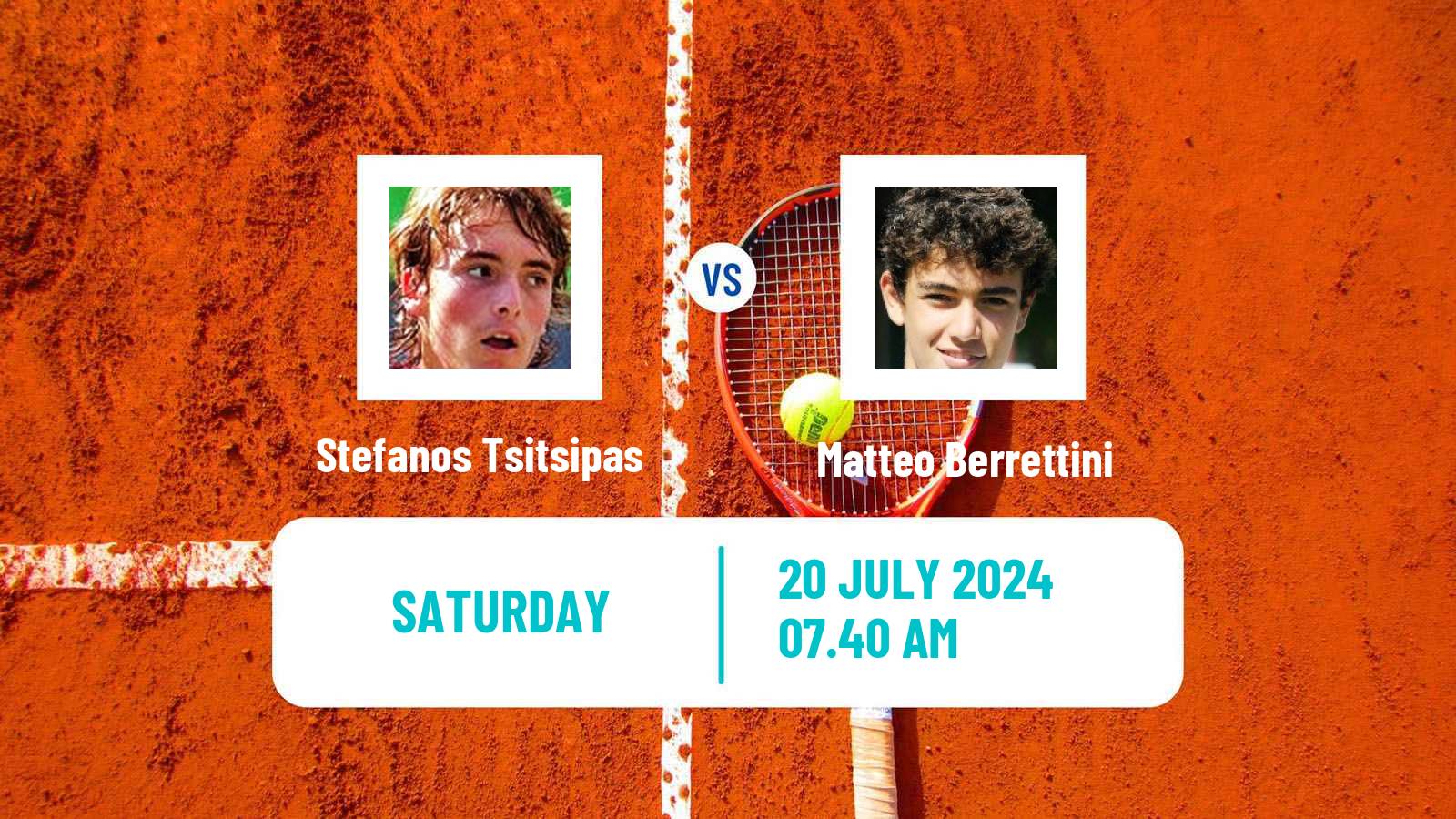 Tennis ATP Gstaad Stefanos Tsitsipas - Matteo Berrettini