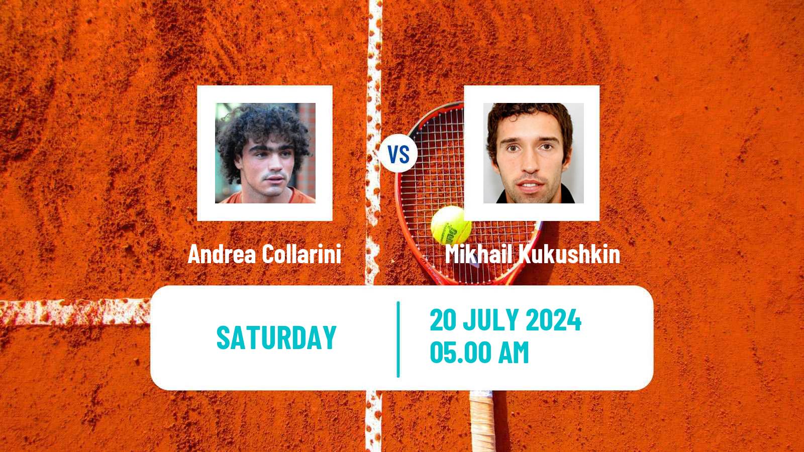 Tennis ATP Kitzbuhel Andrea Collarini - Mikhail Kukushkin