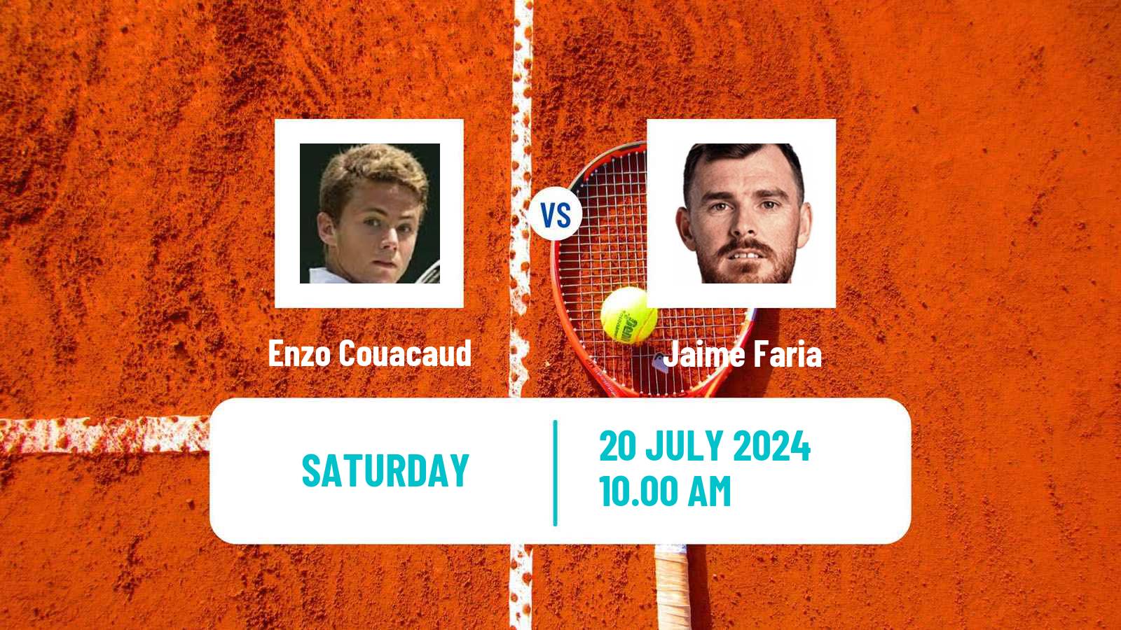 Tennis ATP Umag Enzo Couacaud - Jaime Faria