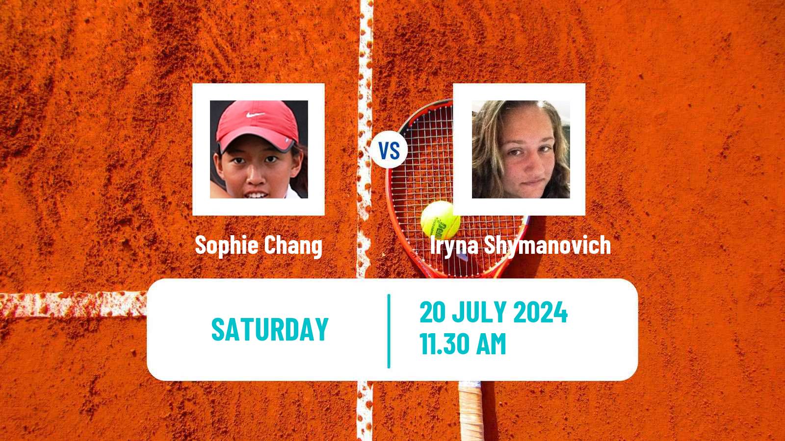 Tennis ITF W75 Evansville In Women Sophie Chang - Iryna Shymanovich