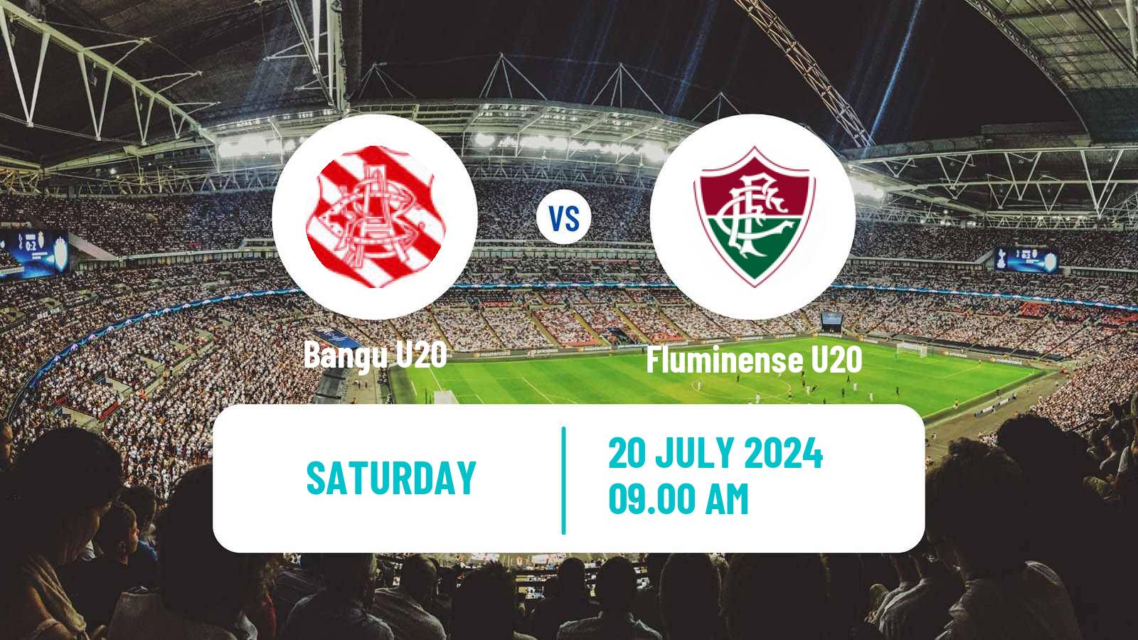 Soccer Brazilian Carioca U20 Bangu U20 - Fluminense U20