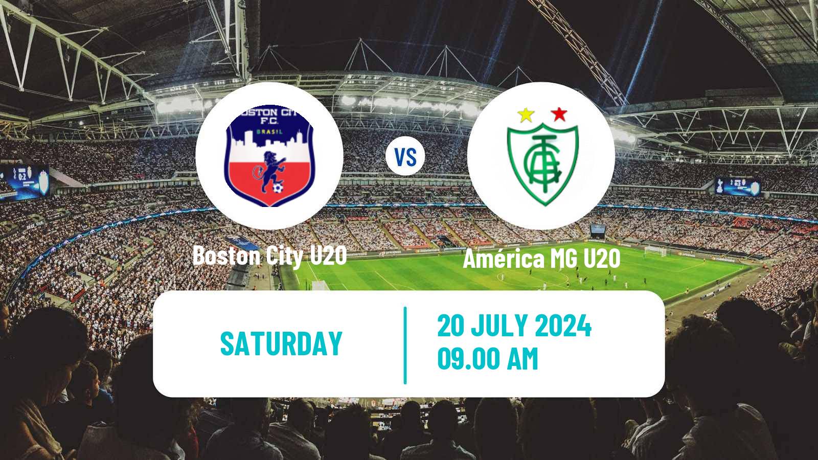 Soccer Brazilian Mineiro U20 Boston City U20 - América MG U20