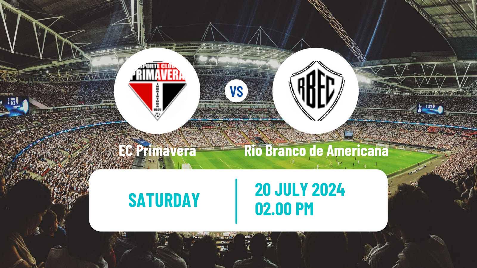 Soccer Brazilian Copa Paulista EC Primavera - Rio Branco de Americana