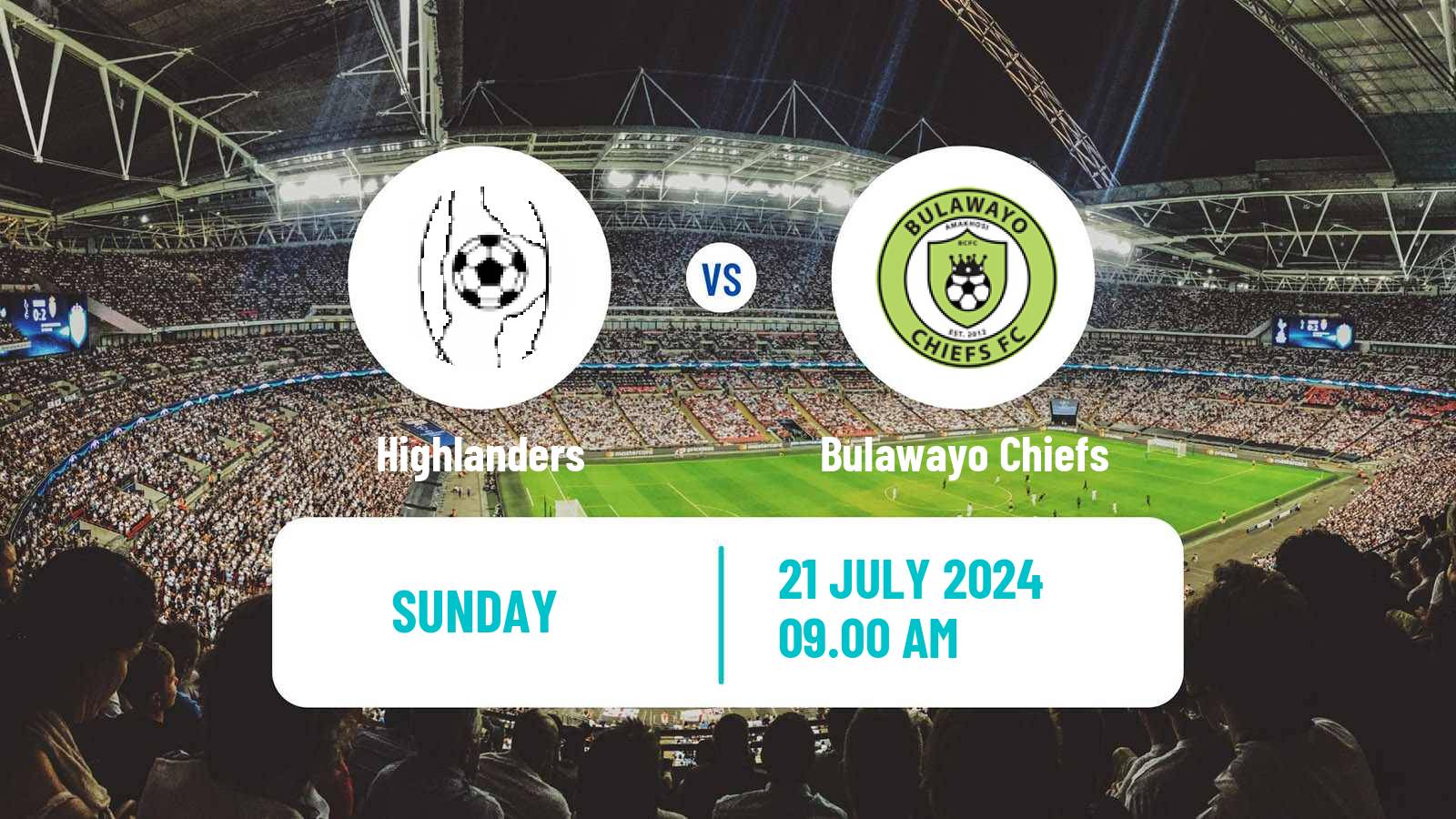 Soccer Zimbabwe Premier League Highlanders - Bulawayo Chiefs