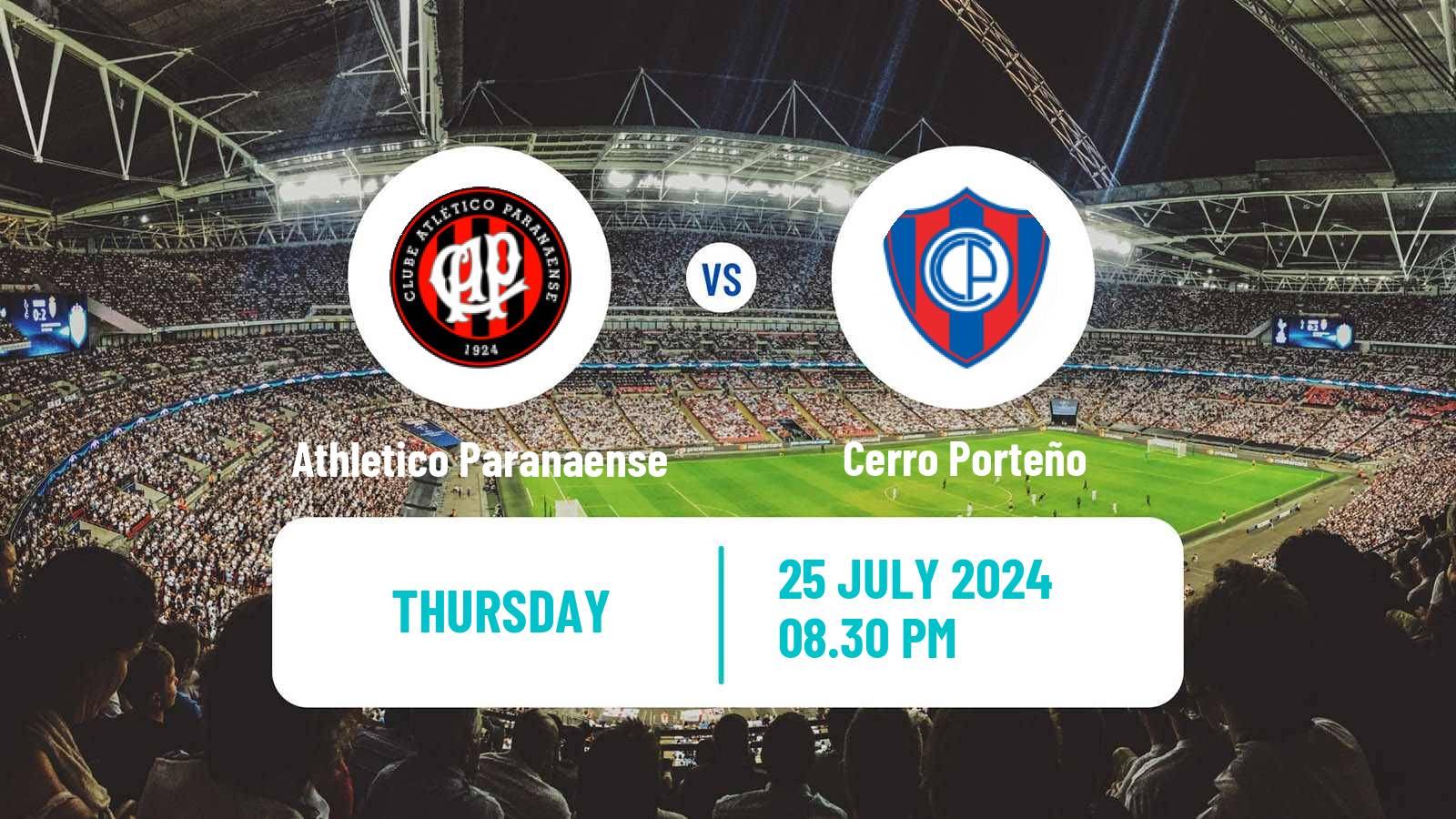 Soccer Copa Sudamericana Athletico Paranaense - Cerro Porteño
