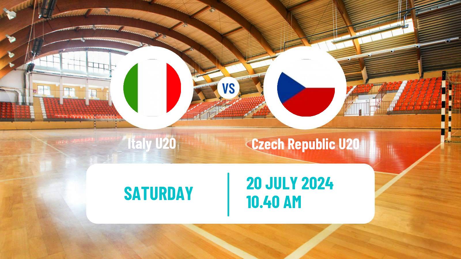 Handball European Championship U20 Handball Italy U20 - Czech Republic U20