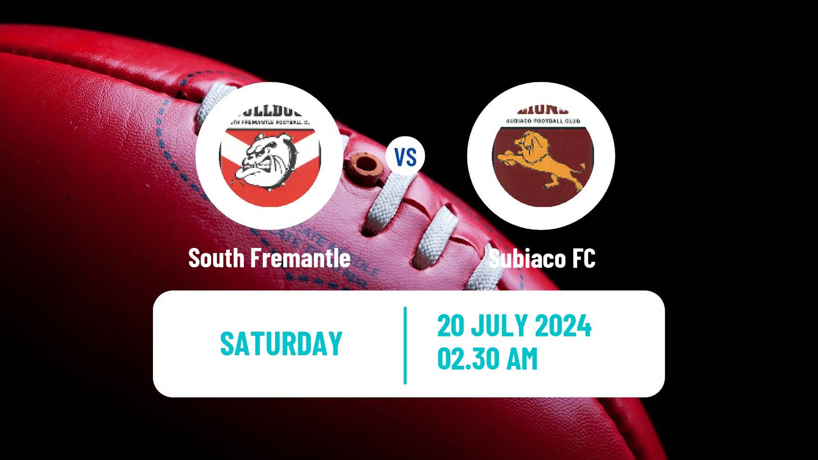 Aussie rules WAFL South Fremantle - Subiaco