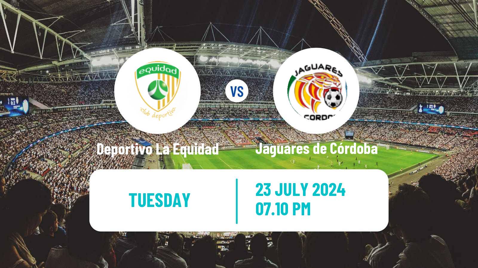 Soccer Colombian Primera A Deportivo La Equidad - Jaguares de Córdoba