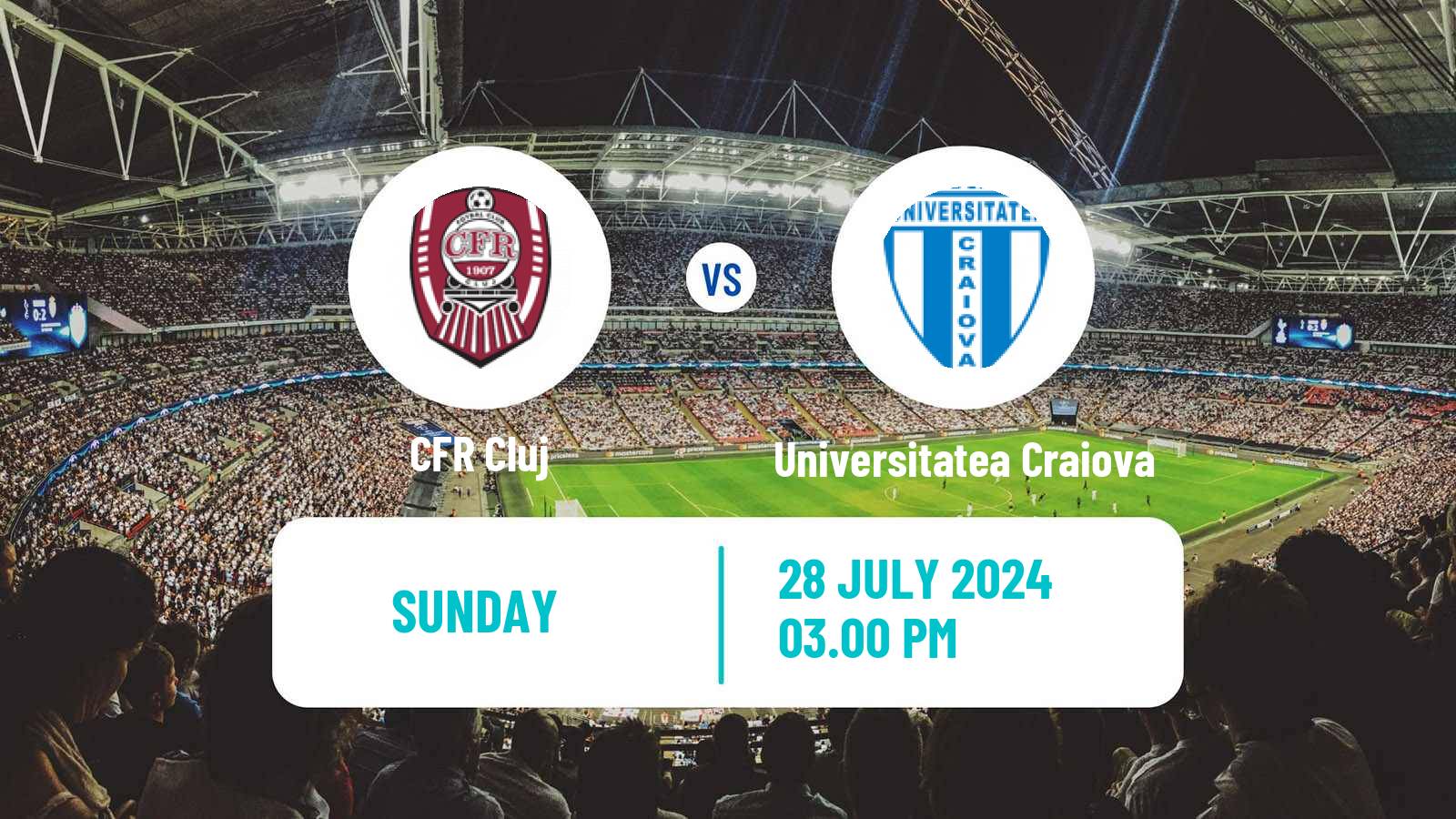 Soccer Romanian Liga 1 CFR Cluj - Universitatea Craiova