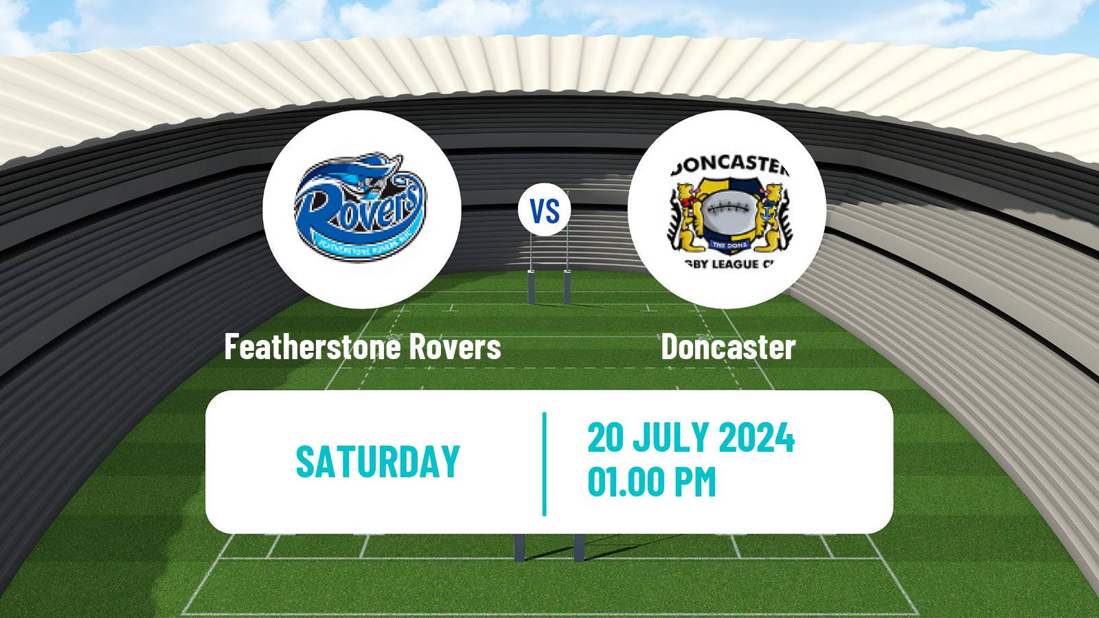 Rugby league English Championship Rugby League Featherstone Rovers - Doncaster