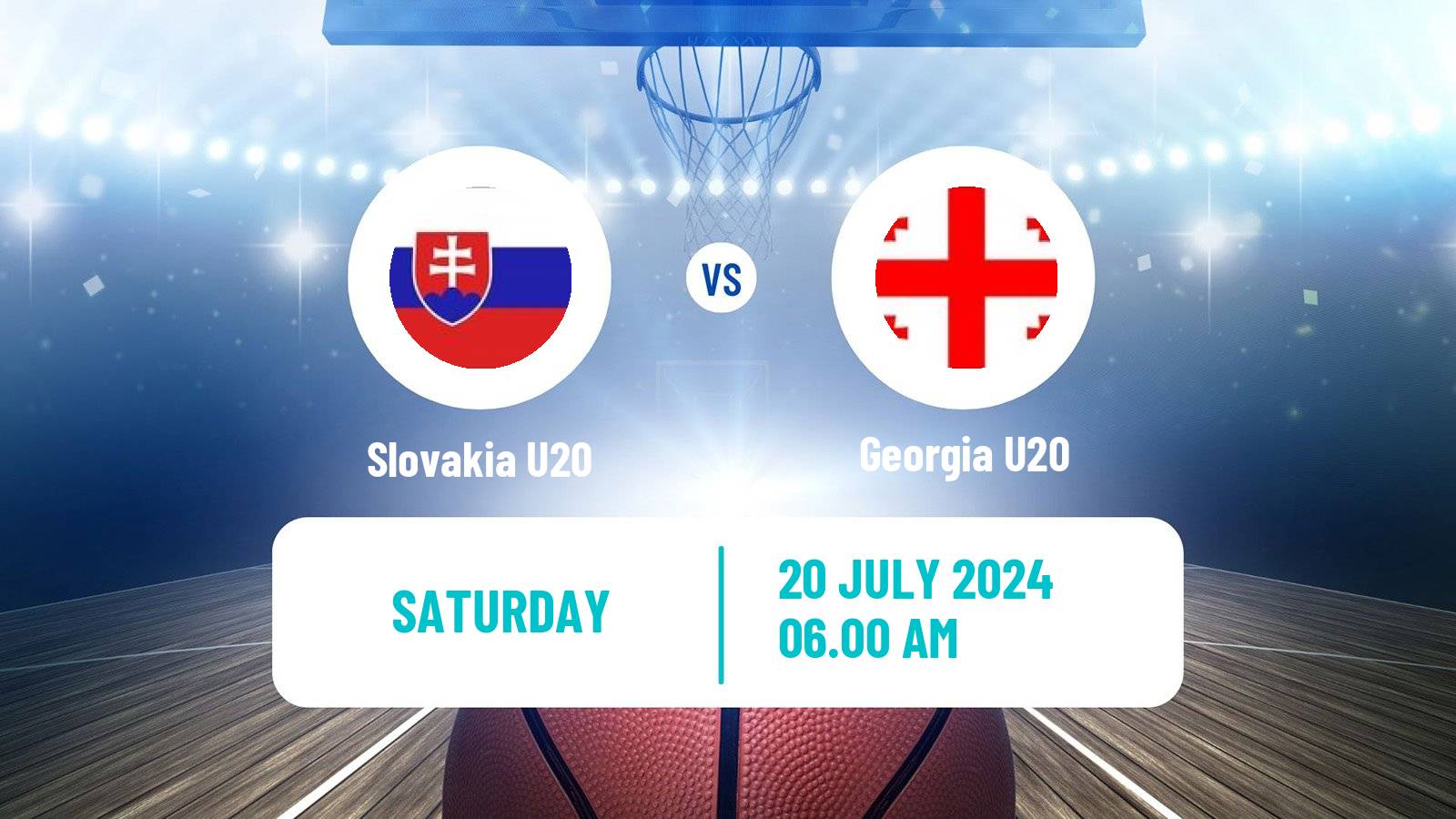 Basketball EuroBasket U20 B Slovakia U20 - Georgia U20
