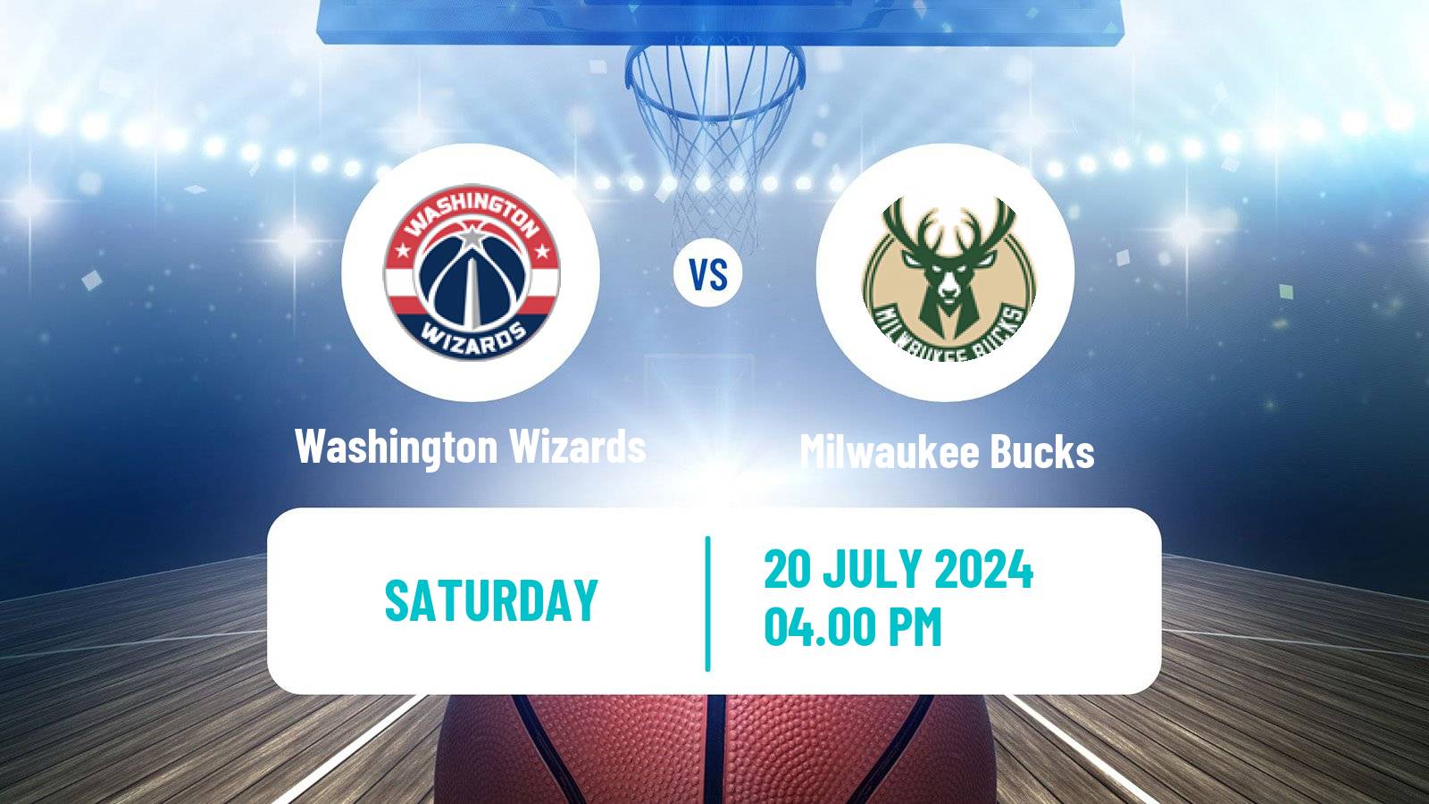 Basketball NBA Las Vegas Summer League Washington Wizards - Milwaukee Bucks