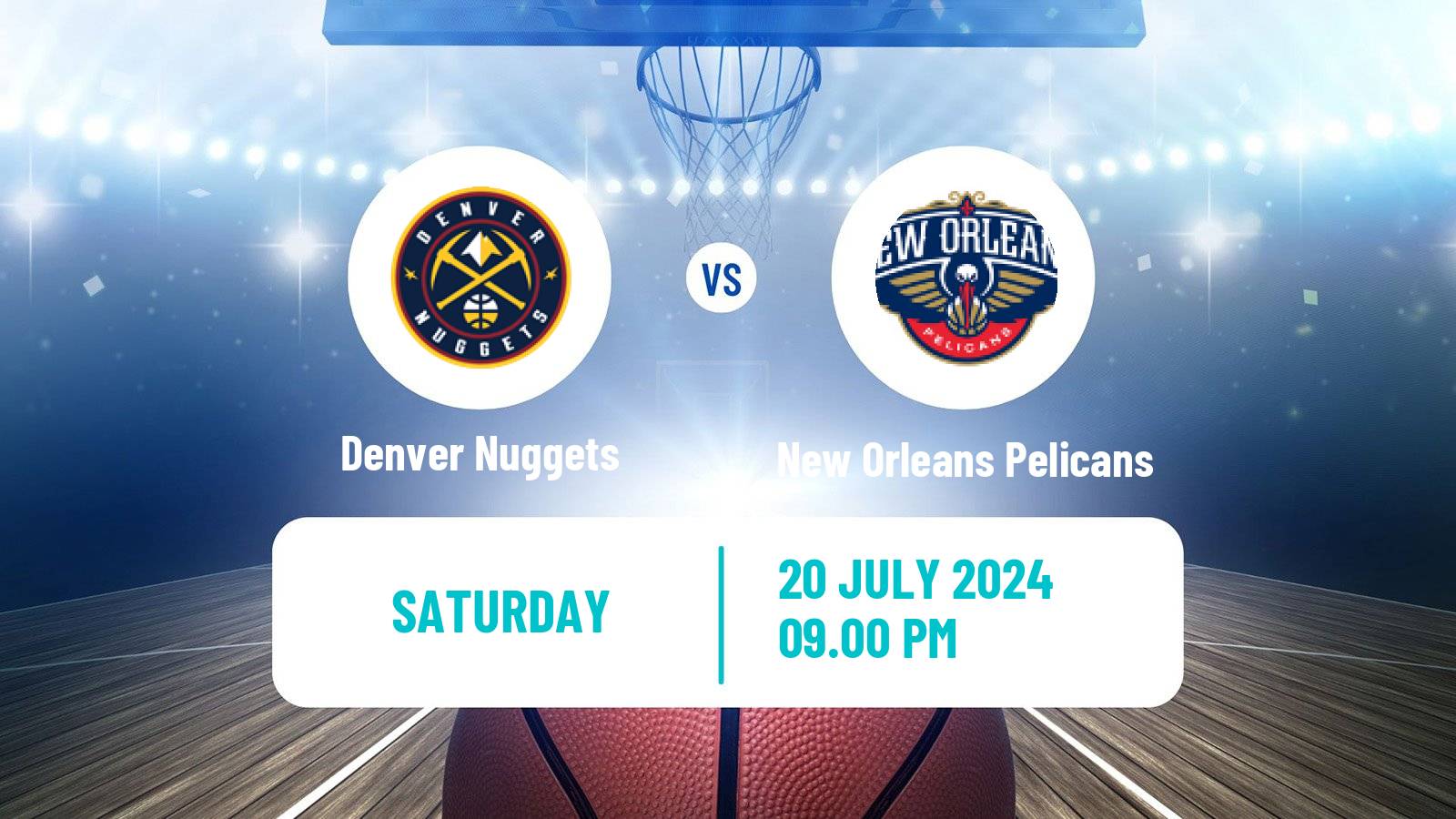 Basketball NBA Las Vegas Summer League Denver Nuggets - New Orleans Pelicans