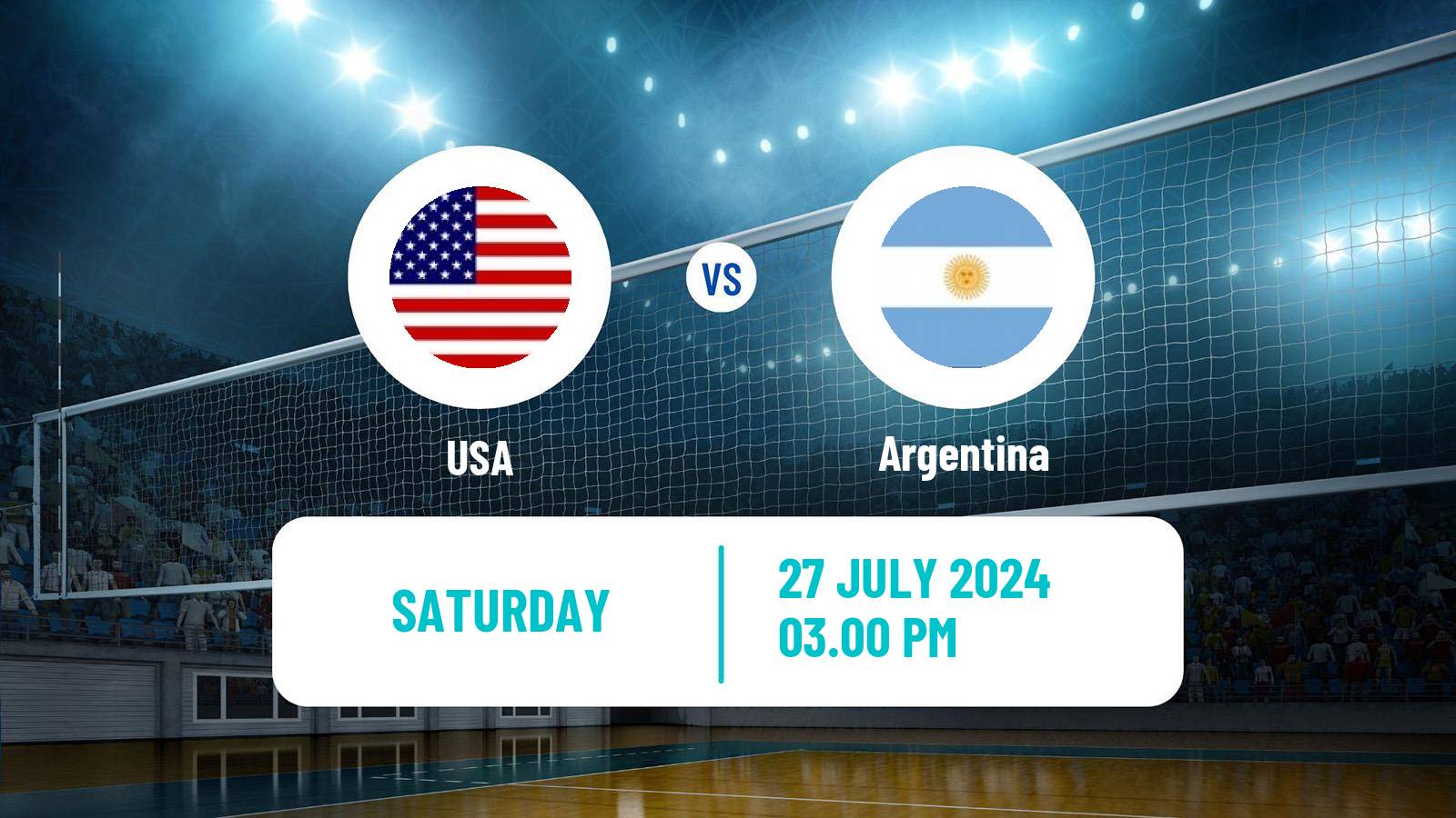 Volleyball Olympic Games - Volleyball USA - Argentina