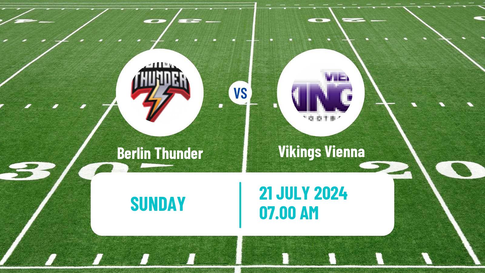 American football European League of American Football Berlin Thunder - Vikings Vienna