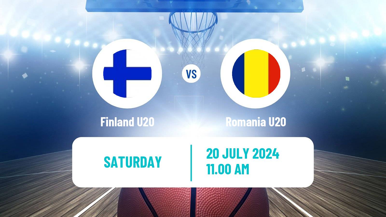 Basketball EuroBasket U20 B Finland U20 - Romania U20