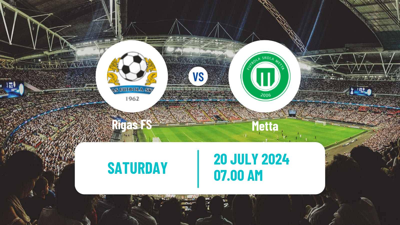 Soccer Latvian 1 Liga Women Rīgas FS - Metta