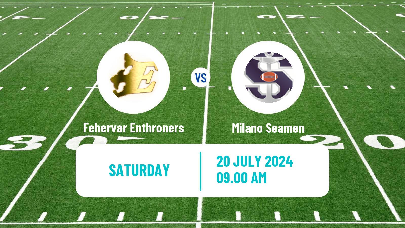 American football European League of American Football Fehervar Enthroners - Milano Seamen