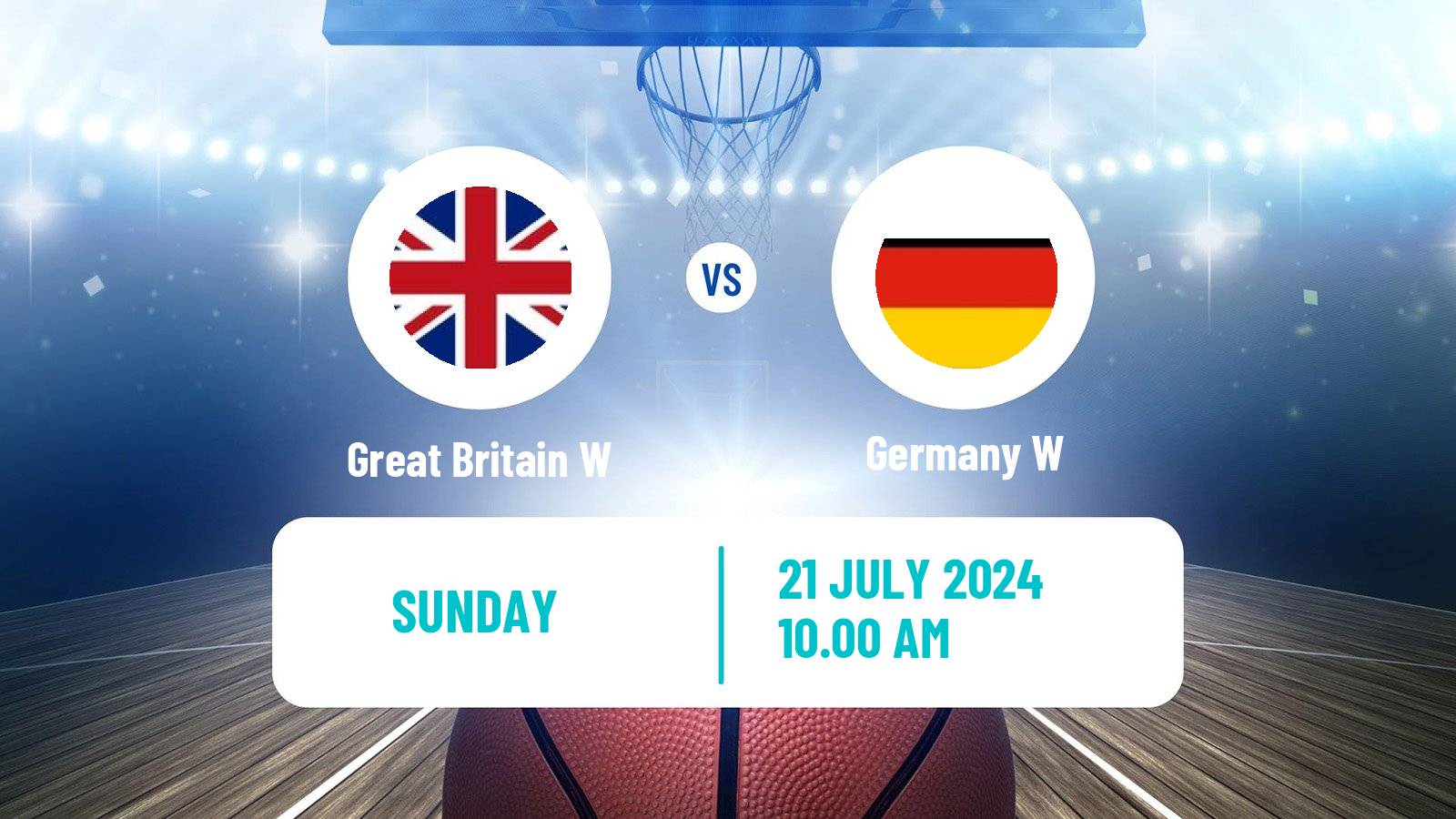 Basketball Friendly International Basketball Women Great Britain W - Germany W