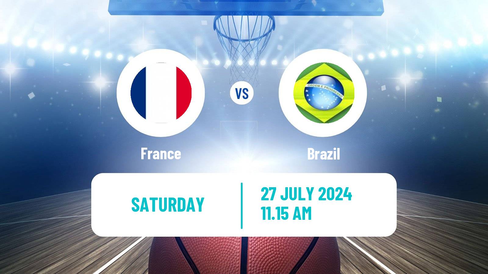 Basketball Olympic Games - Basketball France - Brazil