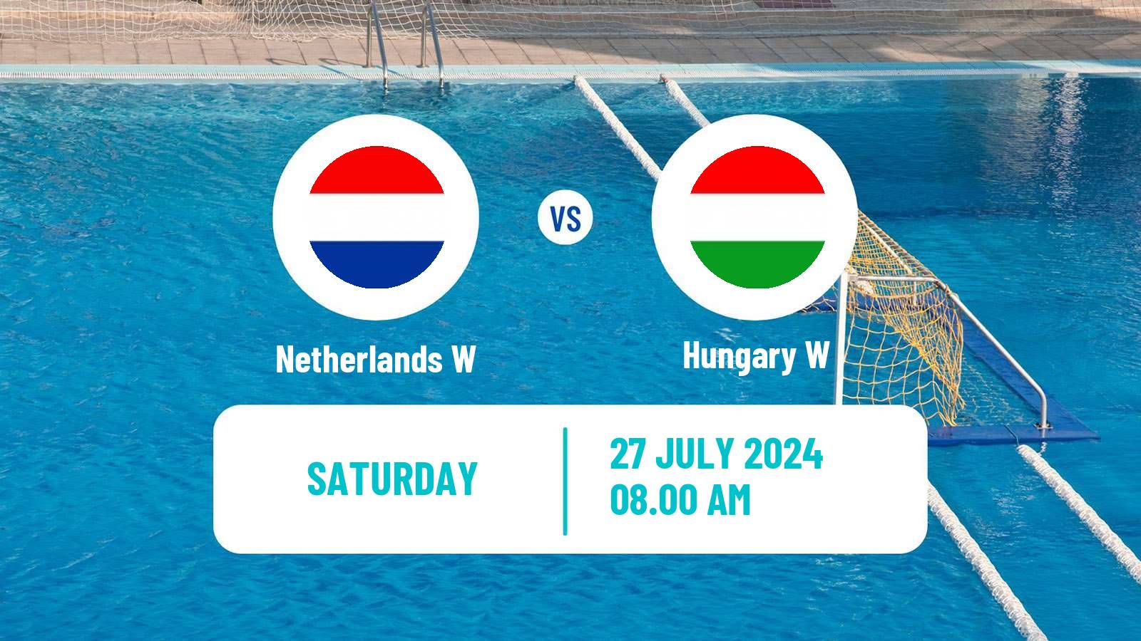 Water polo Olympic Games - Water polo Women Netherlands W - Hungary W