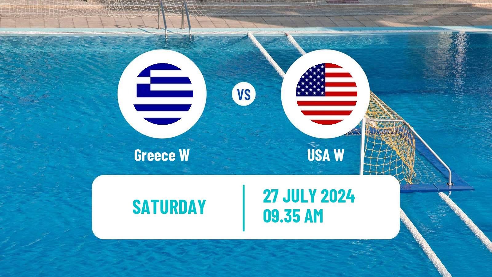 Water polo Olympic Games - Water polo Women Greece W - USA W