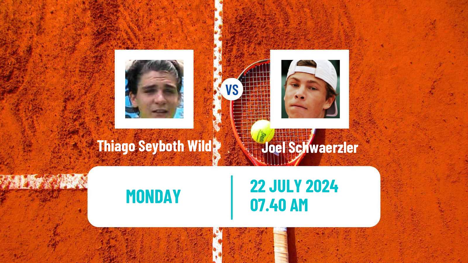 Tennis ATP Kitzbuhel Thiago Seyboth Wild - Joel Schwaerzler