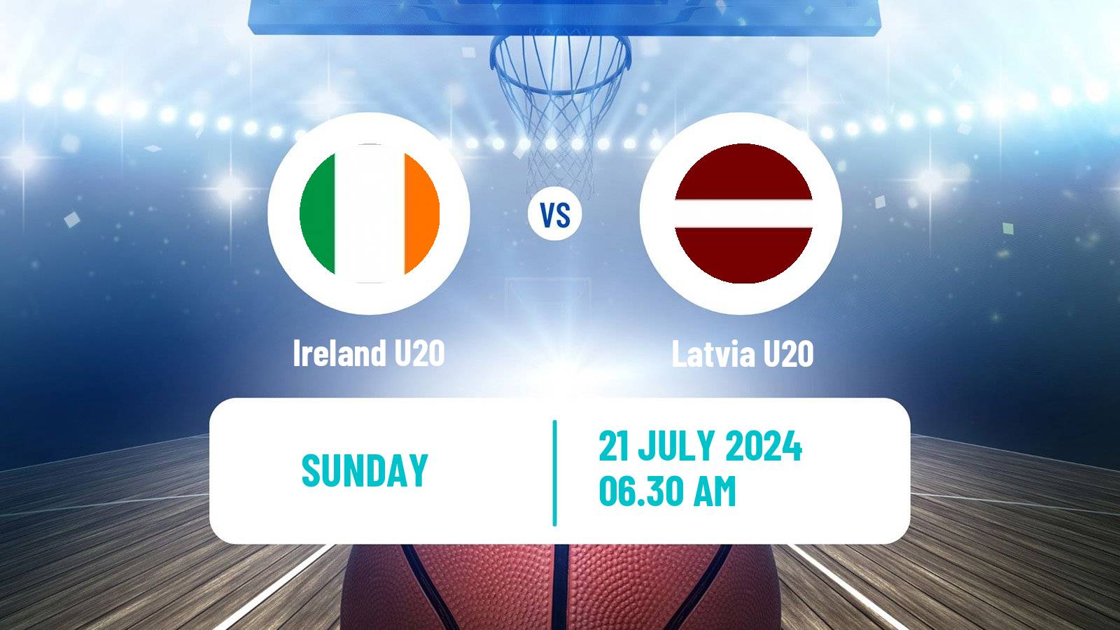 Basketball EuroBasket U20 B Ireland U20 - Latvia U20