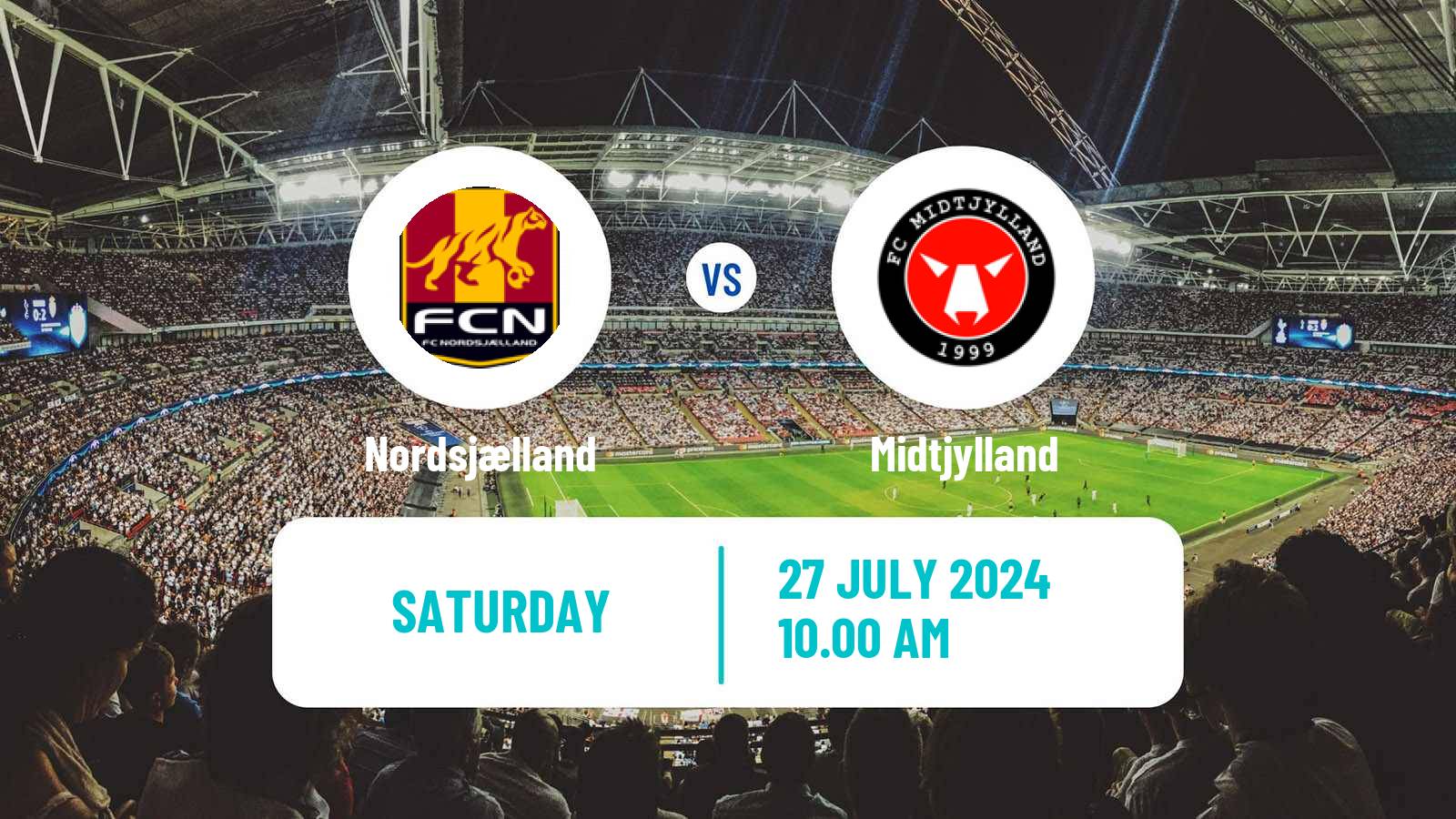 Soccer Danish Superliga Nordsjælland - Midtjylland