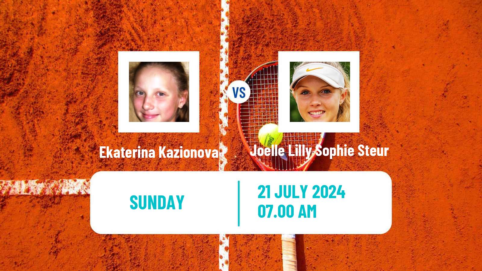 Tennis ITF W15 Casablanca Women Ekaterina Kazionova - Joelle Lilly Sophie Steur