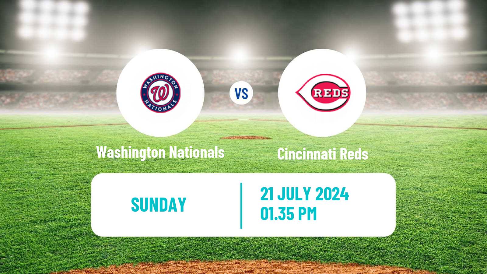 Baseball MLB Washington Nationals - Cincinnati Reds