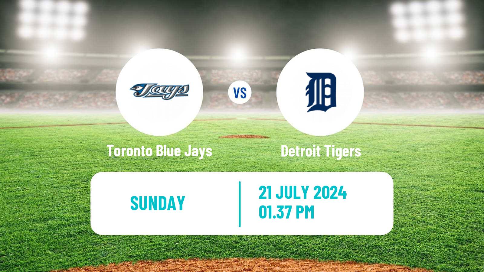 Baseball MLB Toronto Blue Jays - Detroit Tigers