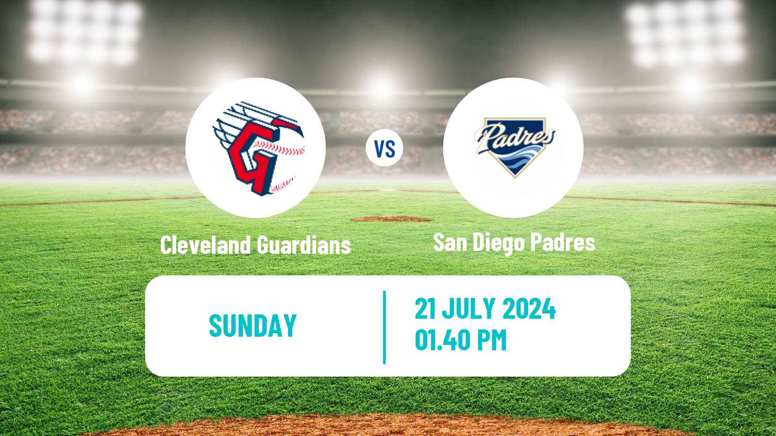 Baseball MLB Cleveland Guardians - San Diego Padres