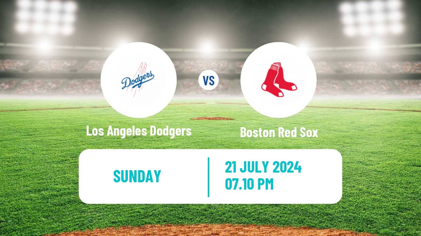 Baseball MLB Los Angeles Dodgers - Boston Red Sox