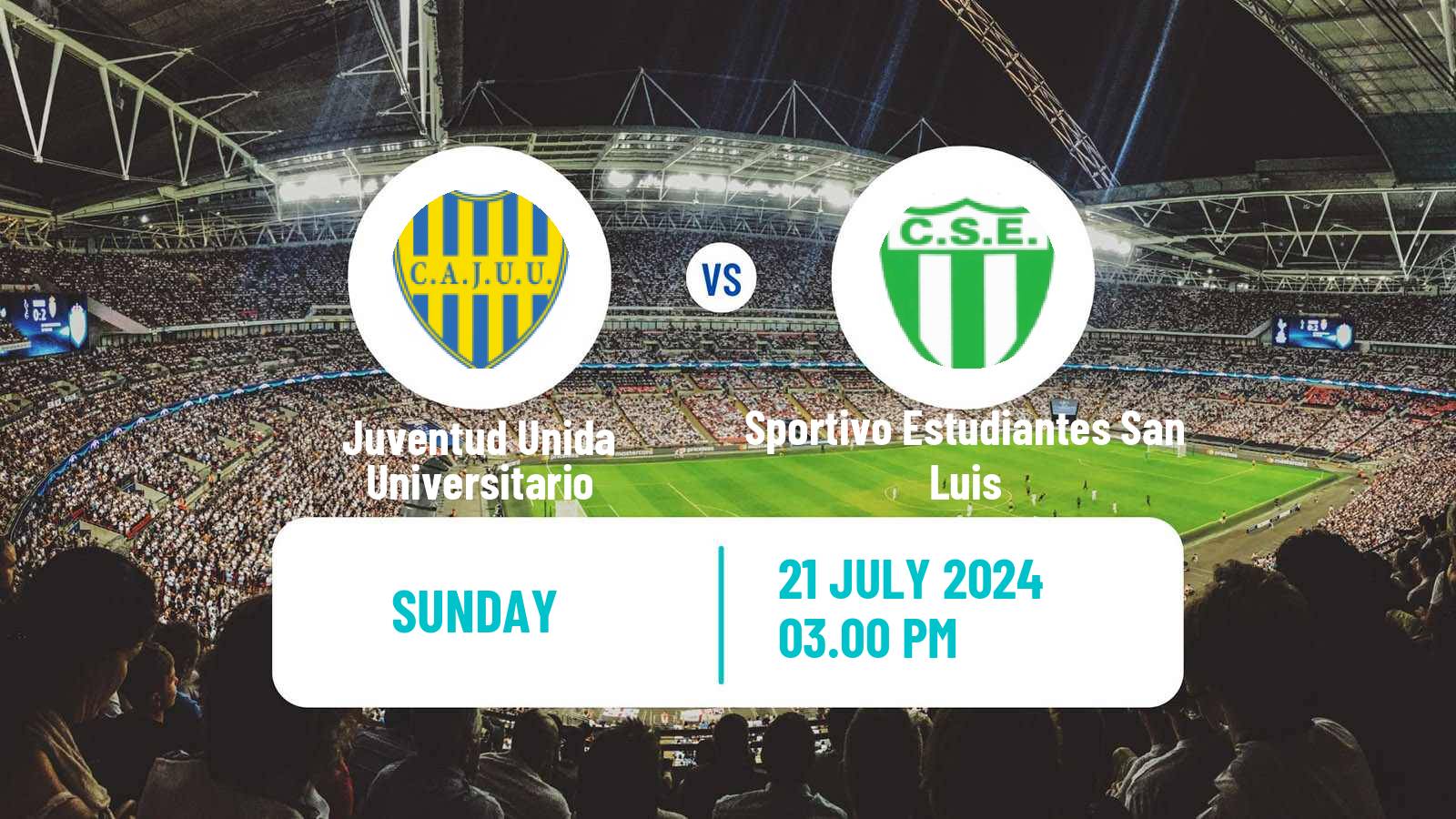 Soccer Argentinian Torneo Federal Juventud Unida Universitario - Sportivo Estudiantes San Luis